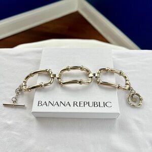 Banana Republic Gold Bamboo Link Bracelet